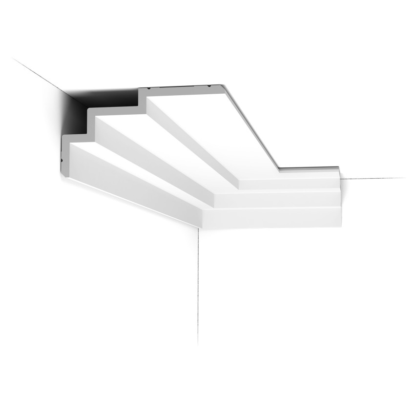 Cornișă decorativă modernă pentru iluminat indirect