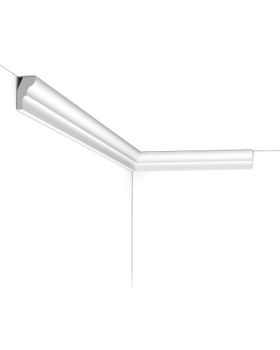 Cornișă decorativă tavan albă, model CX111