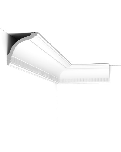 Cornișă decorativă tavan albă, model minimalist