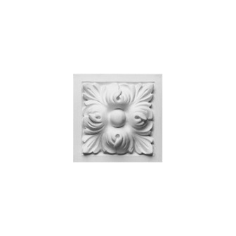 Ornament decorativ alb cu model floral