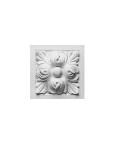 Ornament decorativ alb cu model floral