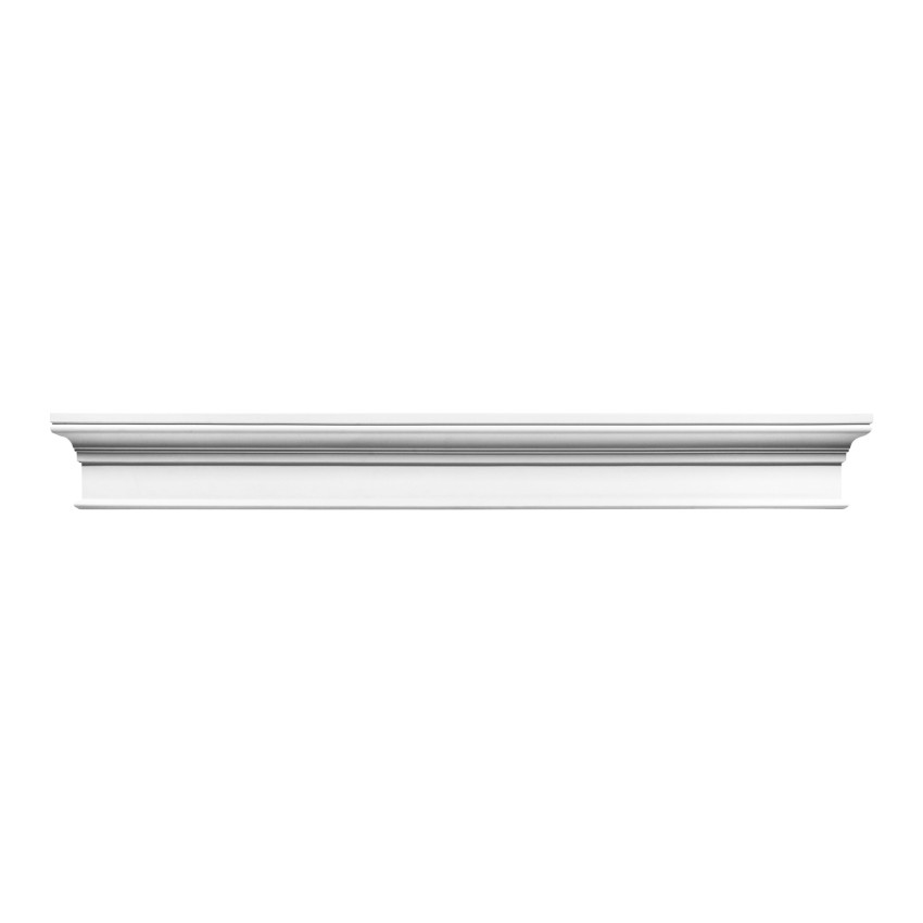 Element decorativ alb aplicat pe perete