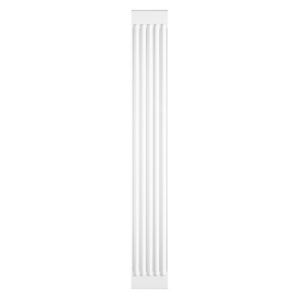 Pilastru decorativ alb, dimensiuni 27x2.9x200 cm