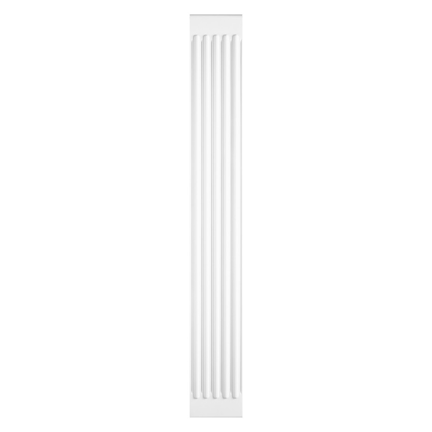 Pilastru decorativ alb, dimensiuni 27x2.9x200 cm
