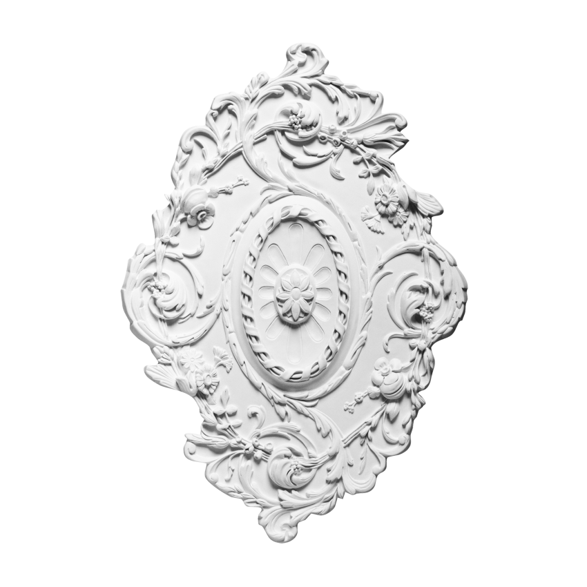 Rozetă decorativă cu design floral complex
