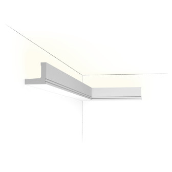 Cornisa decorativa pentru iluminat indirect, dimensiuni 200x5x5 cm