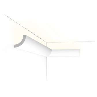 Cornisa decorativa alba pentru iluminat indirect