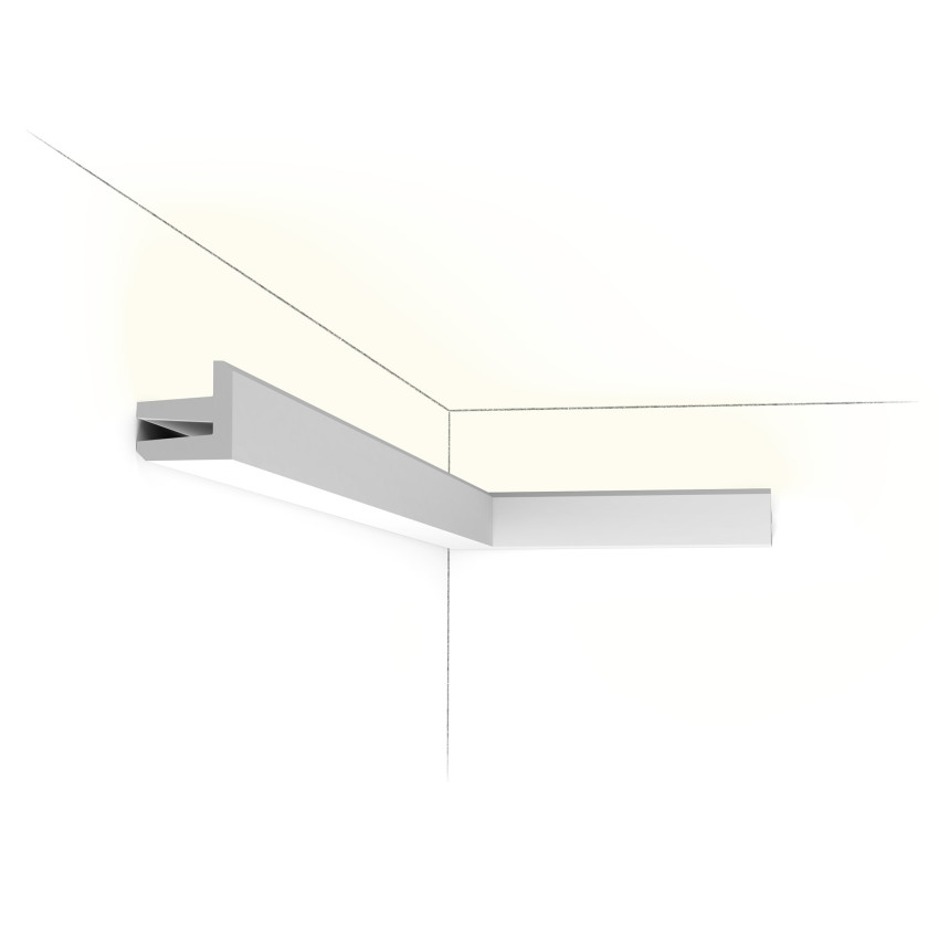 Profil decorativ pentru iluminat indirect LED