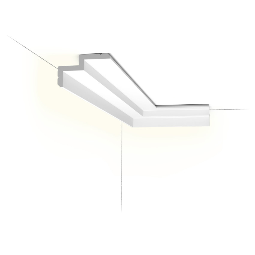 Profil decorativ pentru scafa tavan cu iluminare LED indirecta