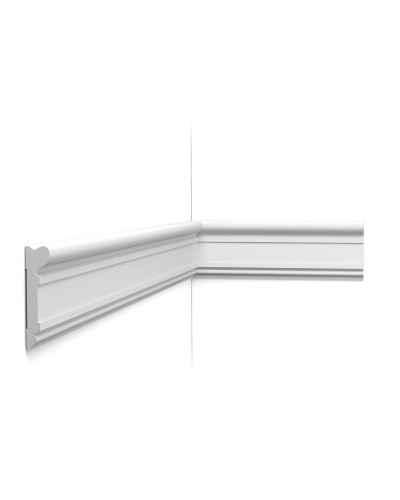 Plintă decorativă albă pentru uși sau pereți