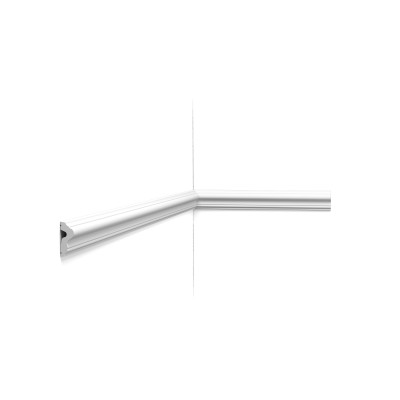 Brau decorativ alb Luxxus P8030 aplicat pe perete