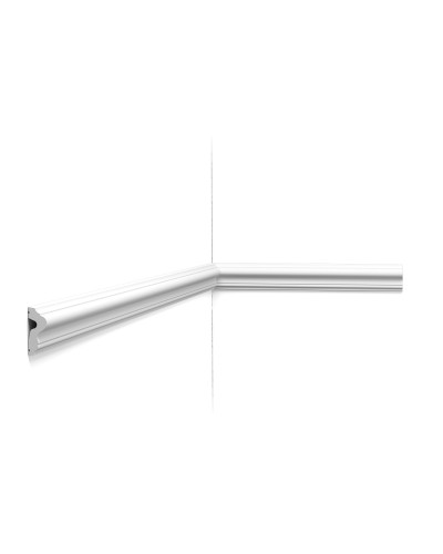 Brau decorativ alb Luxxus P8030 aplicat pe perete