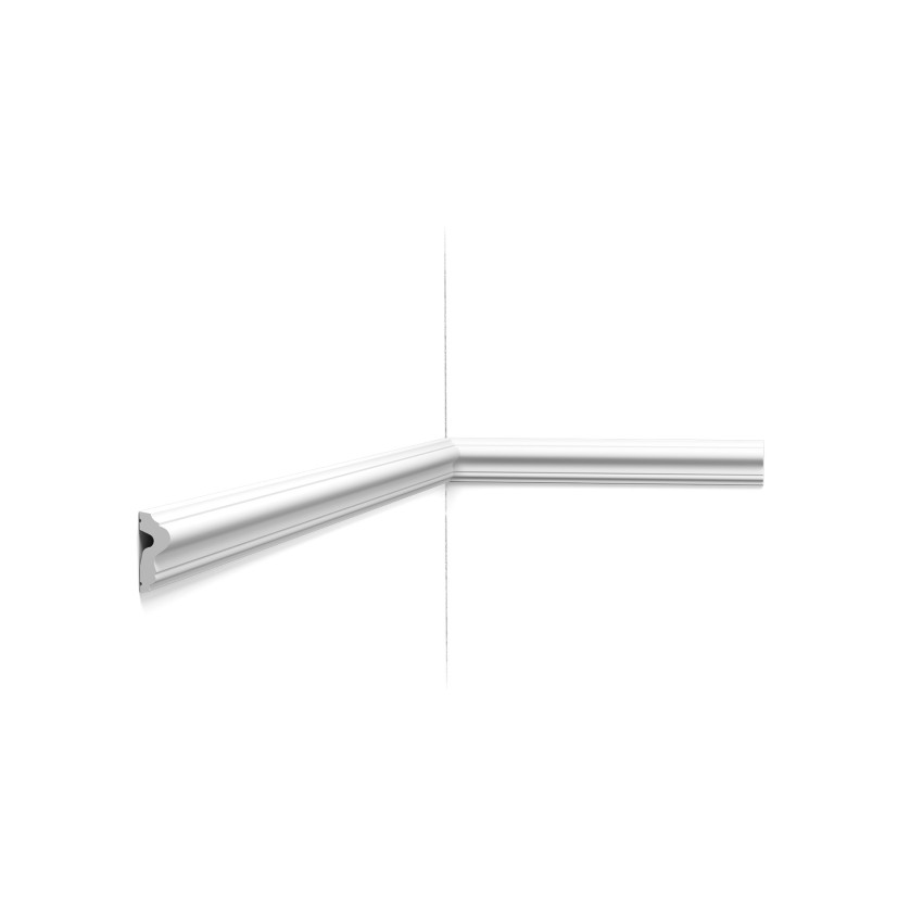 Brau decorativ alb Luxxus P8030 aplicat pe perete
