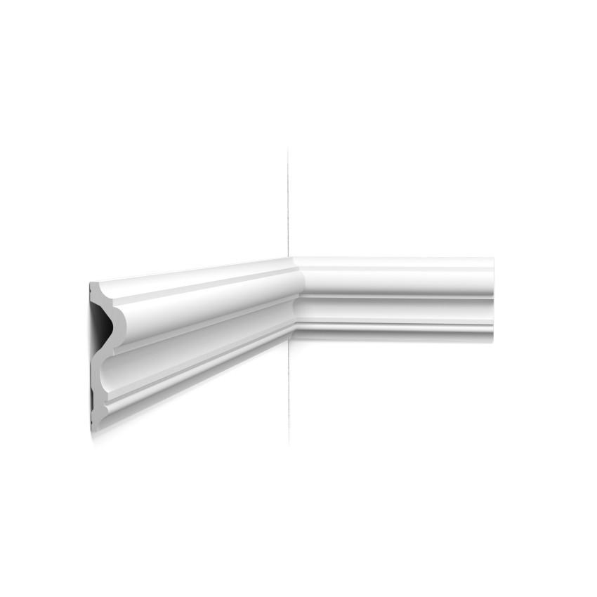 Brau decorativ alb, dimensiuni 200x12x3 cm