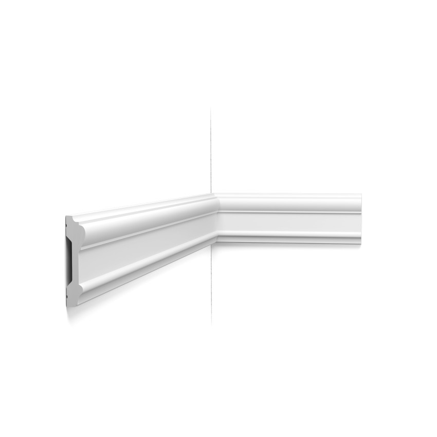 Brau decorativ alb montat pe perete