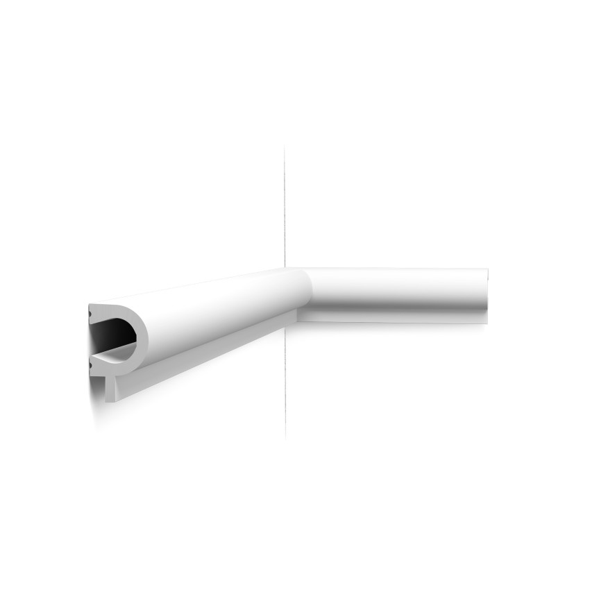 Brau decorativ alb, dimensiuni 200x5.5x3.4 cm