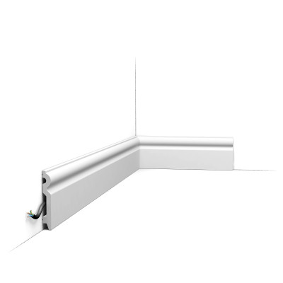 Plinta decorativa alba, design elegant