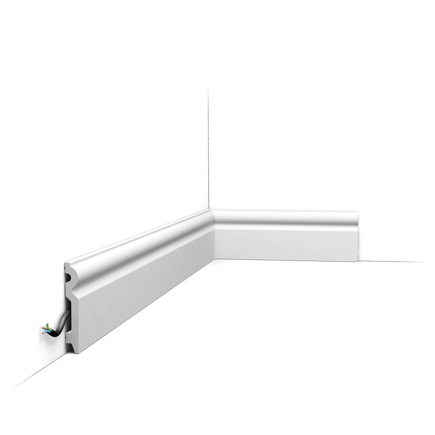 Plinta decorativa alba, design elegant