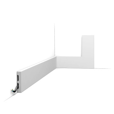Plinta decorativa alba Axxent SX157