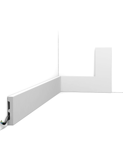 Plinta decorativa alba Axxent SX157
