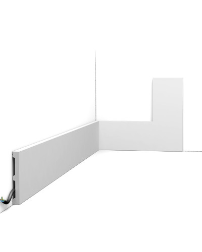 Plinta decorativa alba, design interior