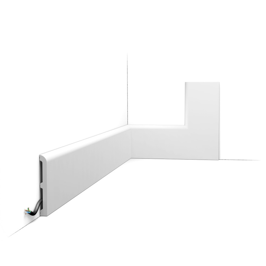 Plinta decorativa alba pentru interior