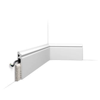 Plinta decorativa alba, model Luxxus SX186