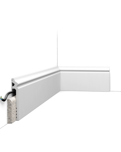 Plinta decorativa alba, model Luxxus SX186