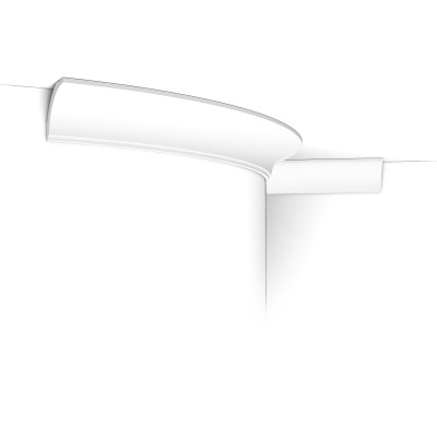 Profil decorativ flexibil alb