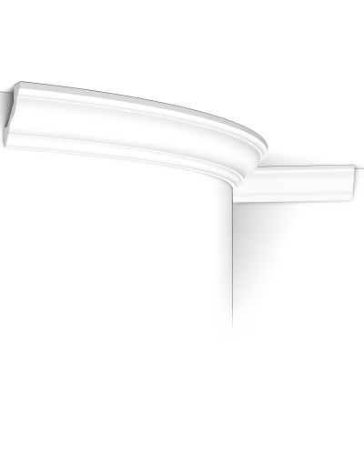Profil decorativ flexibil alb, dimensiuni 200x4.5x4.1 cm