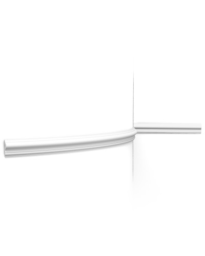 Brau decorativ flexibil montat pe perete curbat