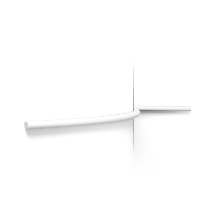 Brau decorativ flexibil alb