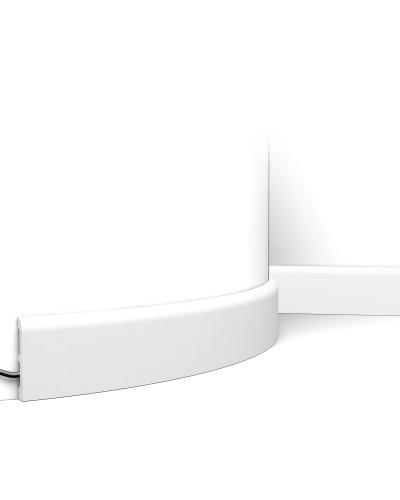 Plinta flexibila alba Axxent SX183F, dimensiuni 200 x 1.3 x 7.5 cm