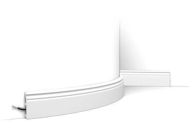 Plinta Flex SX195F, Dimensiuni: L 200 X 8 cmH X 1.9 cm, Duropolimer, Orac Decor