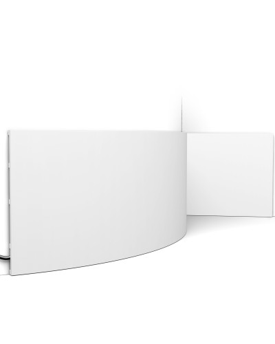 Plinta decorativa flexibila alba