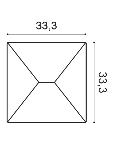 Panou decorativ 3D alb pe fundal albastru