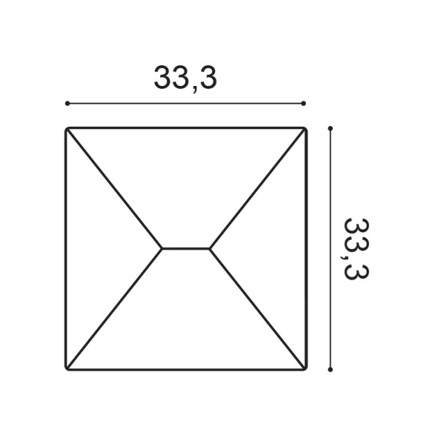 Panou decorativ 3D alb pe fundal albastru