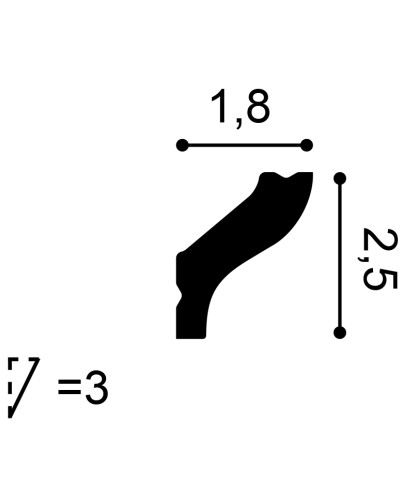 Cornișă decorativă tavan