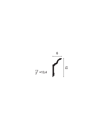Cornișă decorativă tavan, profil Duropolymer