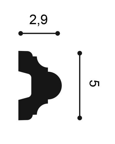 Brau decorativ alb, model P4020