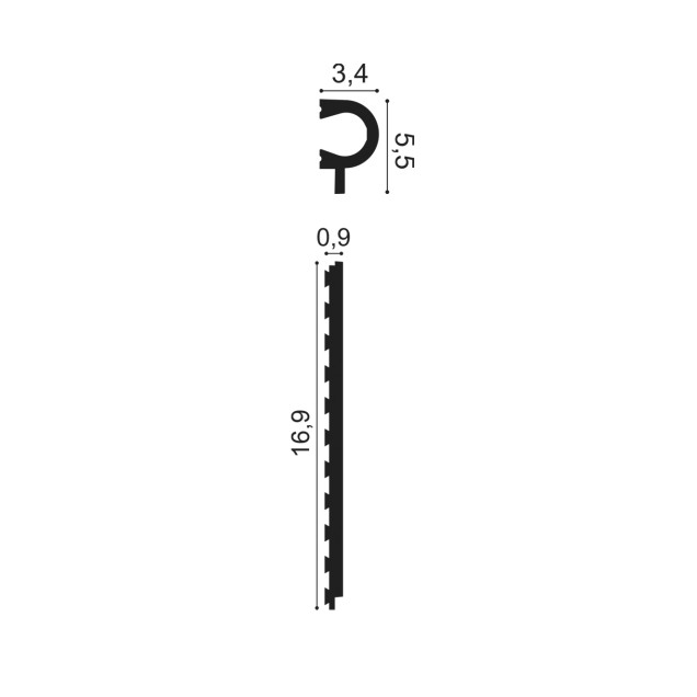 Brau decorativ Axxent PX147 aplicat pe perete