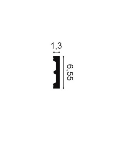 Plinta decorativa alba Axxent SX157