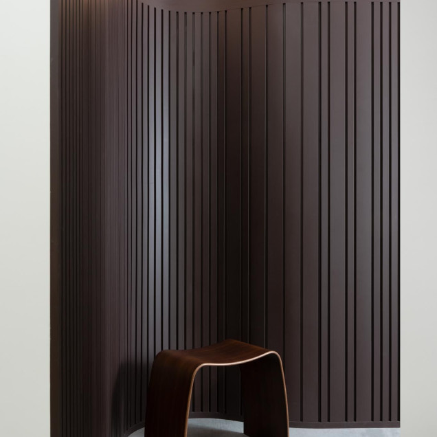 Panou decorativ riflat 3D alb