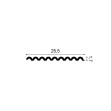 Panou decorativ FLUTE XL WX218, 200 x 25.5 x 1.7 cm, Orac Decor