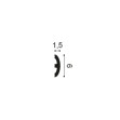 Brau decorativ flexibil P9903f Bobbin, Dimensiuni: 116.6 x 6 x 1.5 cm, Orac Decor