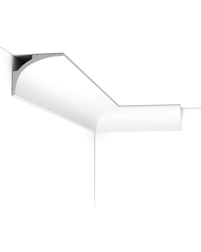 Cornișă albă modernă, profil decorativ pentru tavan
