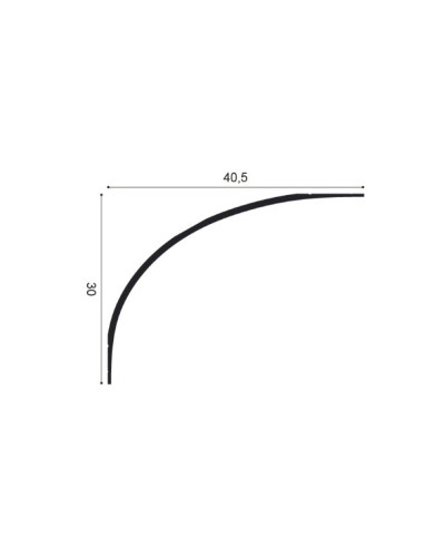 Cornișă decorativă albă C994 Infinity, model modern pentru tavan
