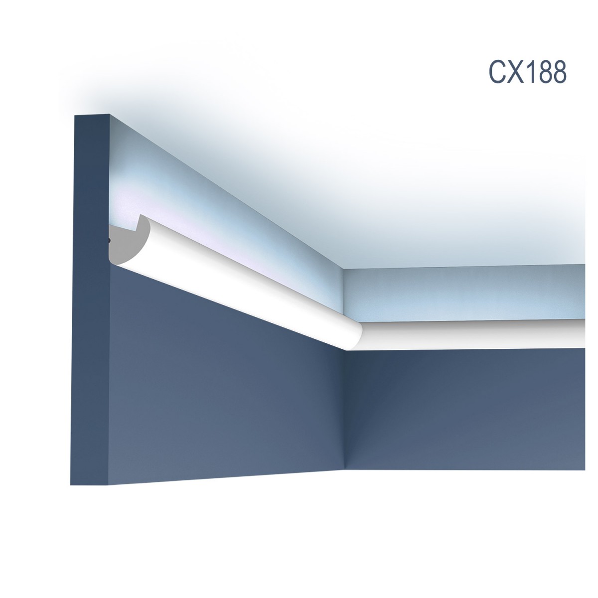 Cornisa Axxent CX188, Dimensiuni: 200 X 3 X 3.4 cm, Orac Decor, Cornișe tavan 