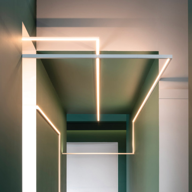 Profil decorativ pentru iluminat indirect cu LED