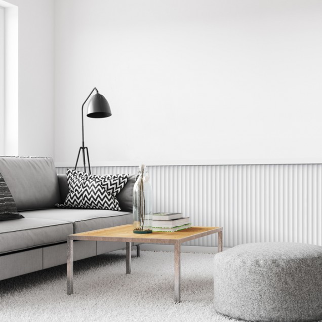Panou decorativ 3D cu riflaje verticale